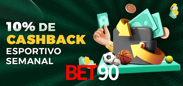 10% de bônus de cashback na Bet90